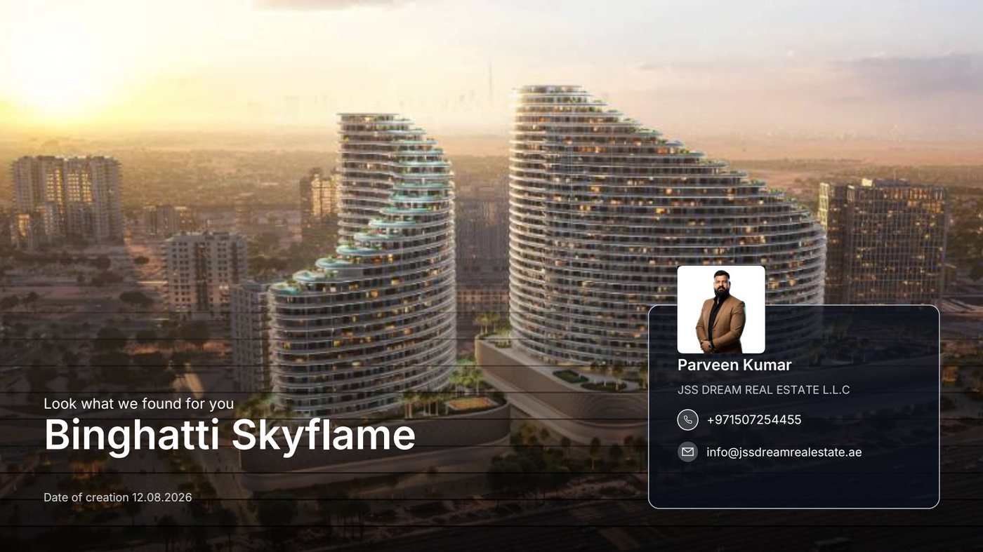 Binghatti Skyflame brochure cover