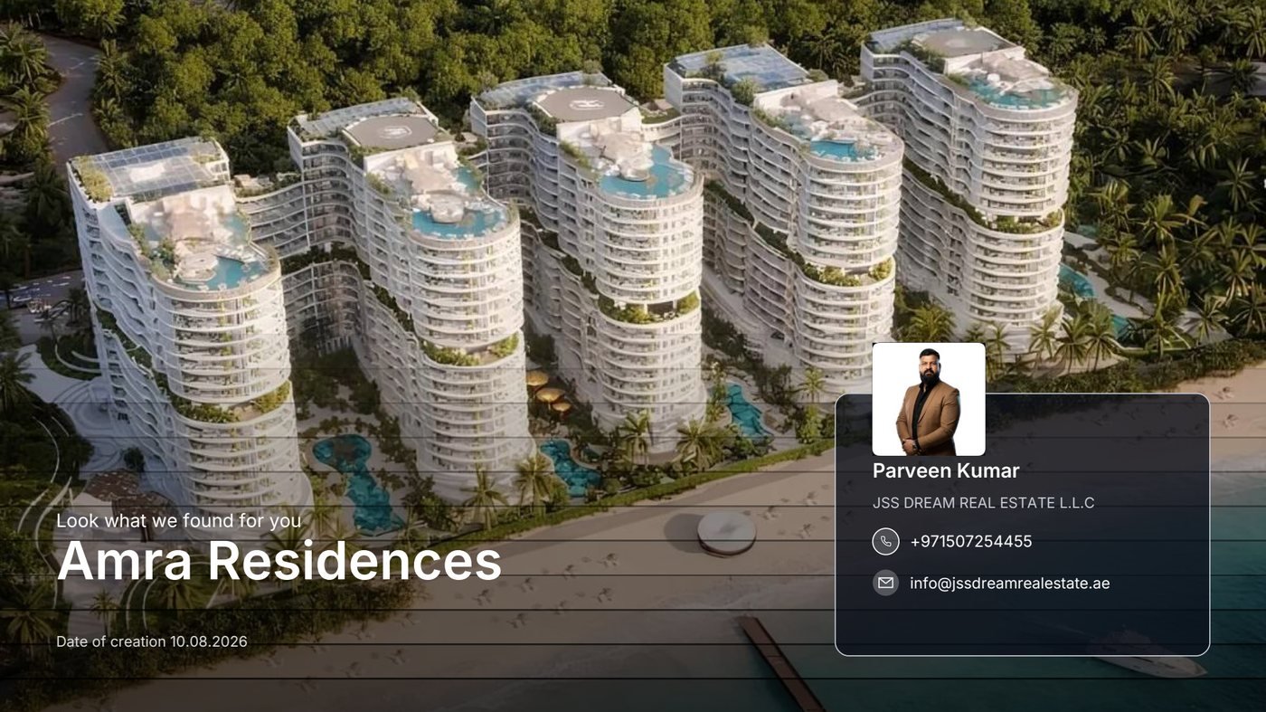 Amra Residences brochure cover