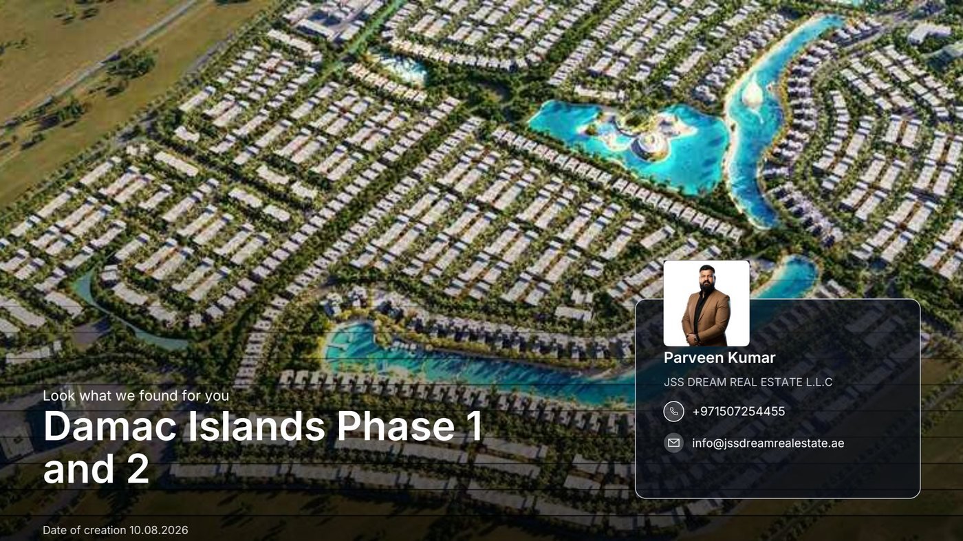 Damac Islands Phase 1 and 2 brochure cover