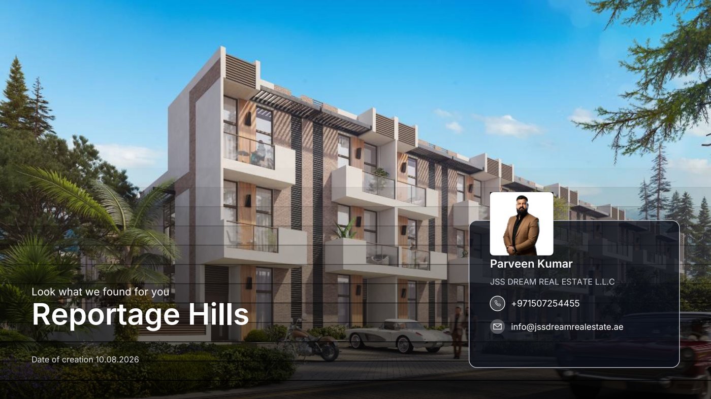 Reportage Hills brochure cover