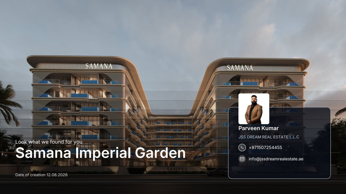 Samana Imperial Garden brochure cover