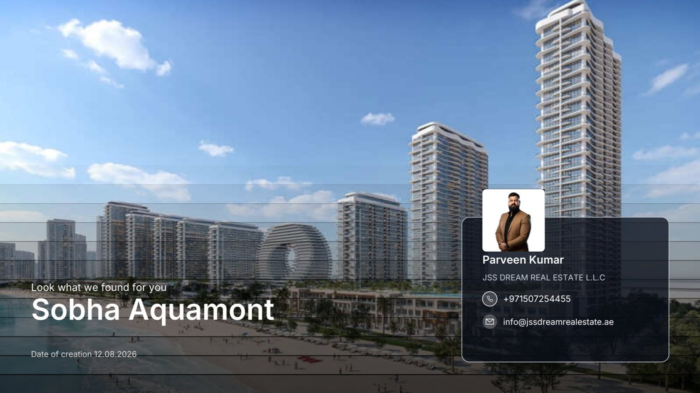 Sobha Aquamont brochure cover